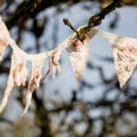 Vintage Style Teas Stained Lace Bunting